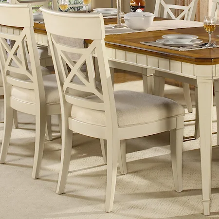 Cross-Back Dining Side Chair